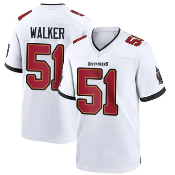 Youth David Walker Tampa Bay Buccaneers Game White Jersey