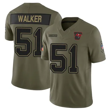 Youth David Walker Tampa Bay Buccaneers Limited Olive 2025 Salute to Service Jersey