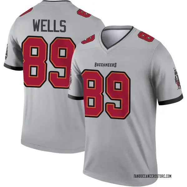 Youth David Wells Tampa Bay Buccaneers Legend Gray Inverted Jersey