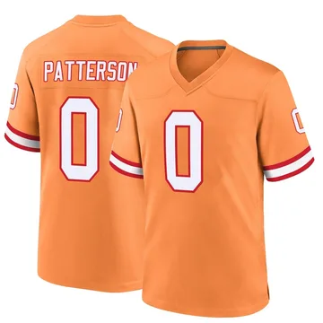 Youth Dean Patterson Tampa Bay Buccaneers Game Orange Throwback Jersey