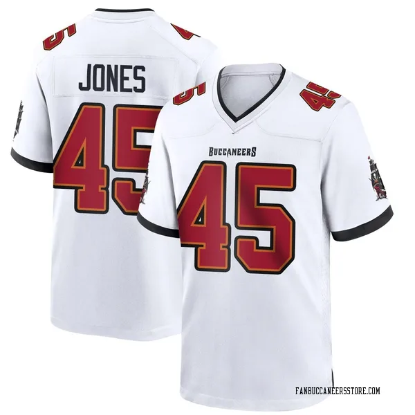 Youth Deion Jones Tampa Bay Buccaneers Game White Jersey
