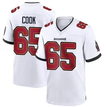 Youth Dylan Cook Tampa Bay Buccaneers Game White Jersey