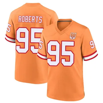 Youth Elijah Roberts Tampa Bay Buccaneers Game Cream sicle 50th Season Jersey