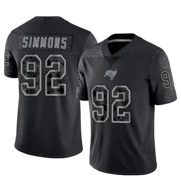 Youth Elijah Simmons Tampa Bay Buccaneers Limited Black Reflective Jersey