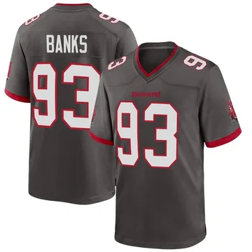 Youth Eric Banks Tampa Bay Buccaneers Game Pewter Alternate Jersey