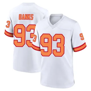 Youth Eric Banks Tampa Bay Buccaneers Game White '76 Jersey