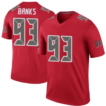 Youth Eric Banks Tampa Bay Buccaneers Legend Red Color Rush Jersey