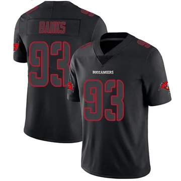 Youth Eric Banks Tampa Bay Buccaneers Limited Black Impact Jersey