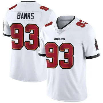 Youth Eric Banks Tampa Bay Buccaneers Limited White Vapor Untouchable Jersey