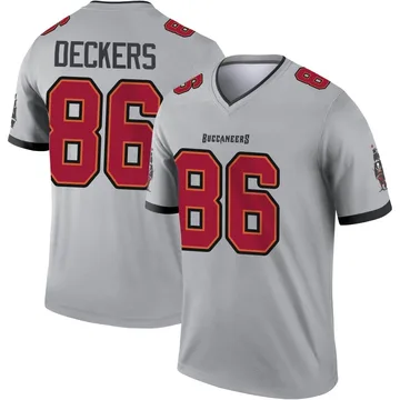 Youth Evan Deckers Tampa Bay Buccaneers Legend Gray Inverted Jersey