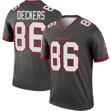 Youth Evan Deckers Tampa Bay Buccaneers Legend Pewter Alternate Jersey