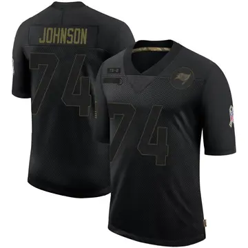 Youth Fred Johnson Tampa Bay Buccaneers Limited Black 2020 Salute To Service Jersey