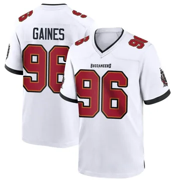 Youth Greg Gaines Tampa Bay Buccaneers Game White Jersey