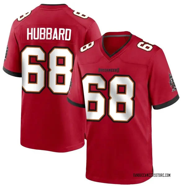 Youth Jonathan Hubbard Tampa Bay Buccaneers Game Red Team Color Jersey