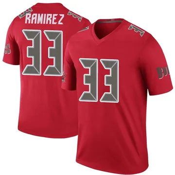 Youth Jose Ramirez Tampa Bay Buccaneers Legend Red Color Rush Jersey