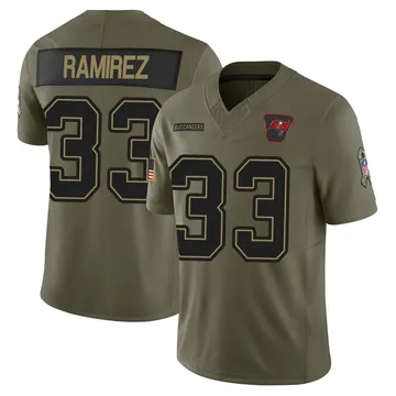 Youth Jose Ramirez Tampa Bay Buccaneers Limited Olive 2025 Salute to Service Jersey