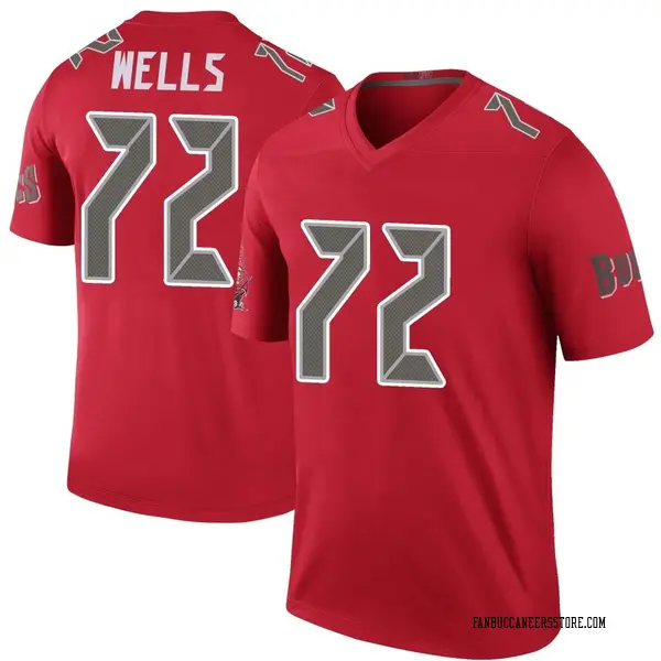 Youth Josh Wells Tampa Bay Buccaneers Legend Red Color Rush Jersey