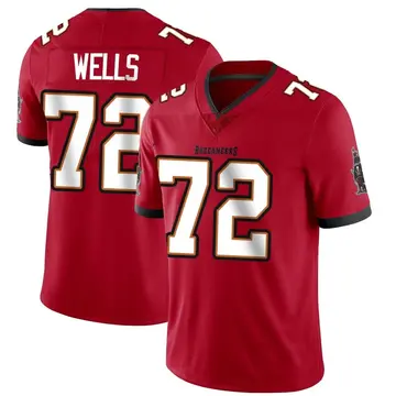 Youth Josh Wells Tampa Bay Buccaneers Limited Red Team Color Vapor Untouchable Jersey
