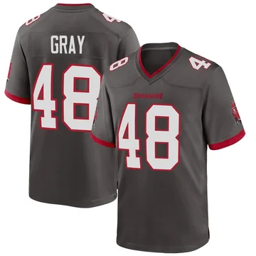 Youth J.T. Gray Tampa Bay Buccaneers Game Pewter Alternate Jersey