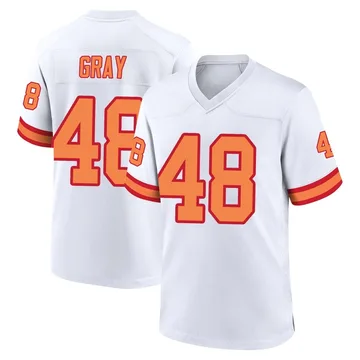 Youth J.T. Gray Tampa Bay Buccaneers Game White '76 Jersey