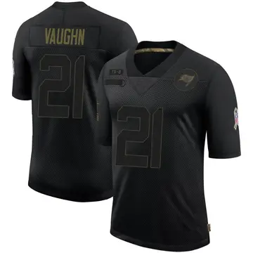 Youth Ke'Shawn Vaughn Tampa Bay Buccaneers Limited Black 2020 Salute To Service Jersey