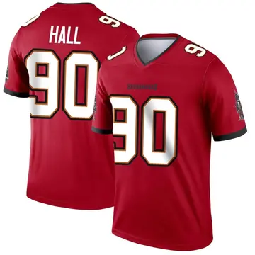 Youth Logan Hall Tampa Bay Buccaneers Legend Red Jersey