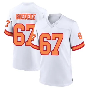 Youth Luke Goedeke Tampa Bay Buccaneers Game White '76 Jersey