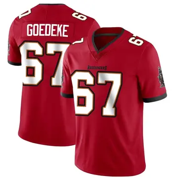 Youth Luke Goedeke Tampa Bay Buccaneers Limited Red Team Color Vapor Untouchable Jersey