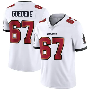 Youth Luke Goedeke Tampa Bay Buccaneers Limited White Vapor Untouchable Jersey