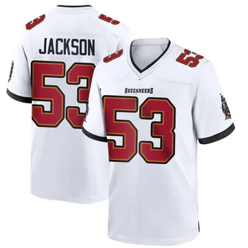 Youth Nick Jackson Tampa Bay Buccaneers Game White Jersey
