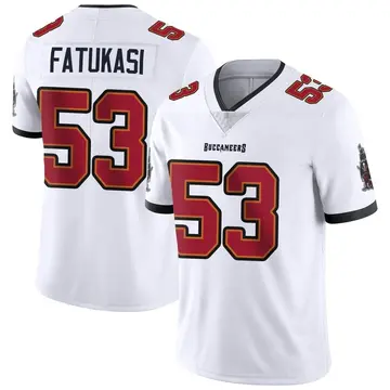 Youth Olakunle Fatukasi Tampa Bay Buccaneers Limited White Vapor Untouchable Jersey