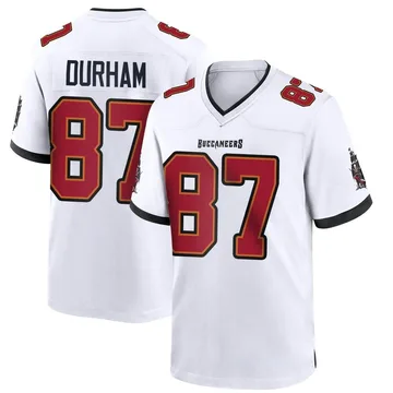 Youth Payne Durham Tampa Bay Buccaneers Game White Jersey