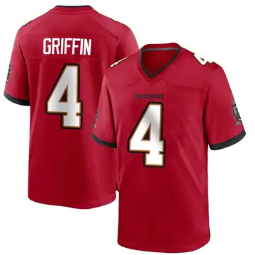Youth Ryan Griffin Tampa Bay Buccaneers Game Red Team Color Jersey