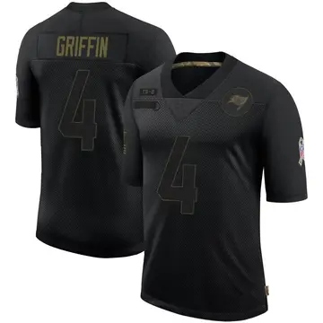 Youth Ryan Griffin Tampa Bay Buccaneers Limited Black 2020 Salute To Service Jersey