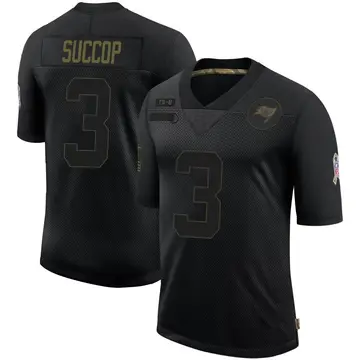 Youth Ryan Succop Tampa Bay Buccaneers Limited Black 2020 Salute To Service Jersey