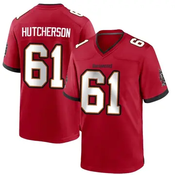 Youth Sadarius Hutcherson Tampa Bay Buccaneers Game Red Team Color Jersey