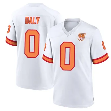 Youth Scott Daly Tampa Bay Buccaneers Game White '76 50th Season Jersey
