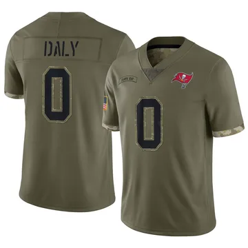 Youth Scott Daly Tampa Bay Buccaneers Limited Olive 2022 Salute To Service Jersey