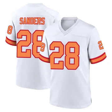 Youth Shilo Sanders Tampa Bay Buccaneers Game White '76 Jersey