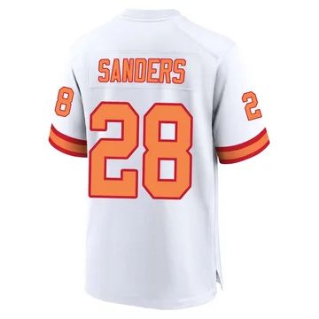 Youth Shilo Sanders Tampa Bay Buccaneers Game White '76 Jersey