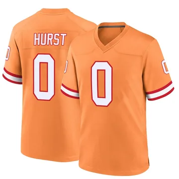 Youth Ted Hurst Tampa Bay Buccaneers Game Orange Throwback Jersey