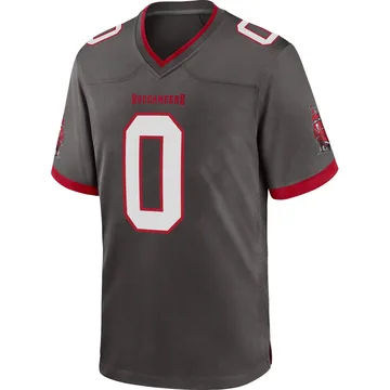 Youth Ted Hurst Tampa Bay Buccaneers Game Pewter Alternate Jersey