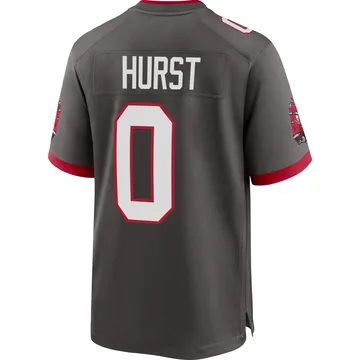 Youth Ted Hurst Tampa Bay Buccaneers Game Pewter Alternate Jersey