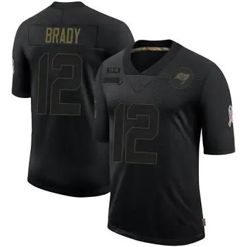 Youth Tom Brady Tampa Bay Buccaneers Limited Black 2020 Salute To Service Jersey