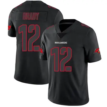 Youth Tom Brady Tampa Bay Buccaneers Limited Black Impact Jersey