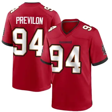 Youth Willington Previlon Tampa Bay Buccaneers Game Red Team Color Jersey